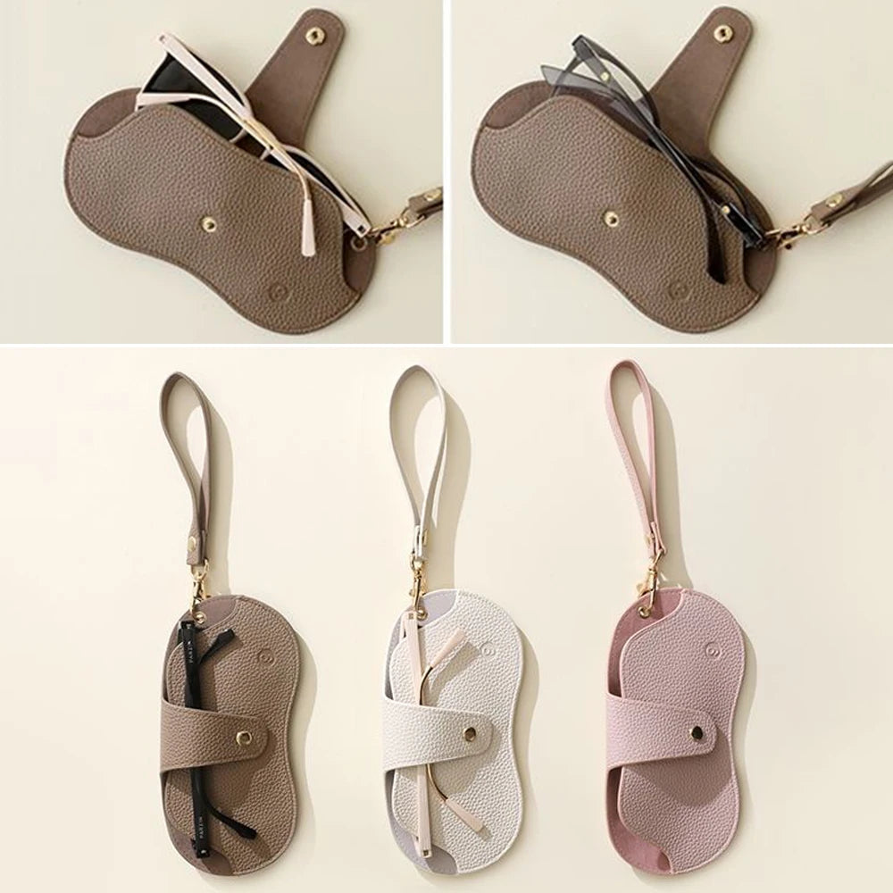 PU Leather Glasses Bag