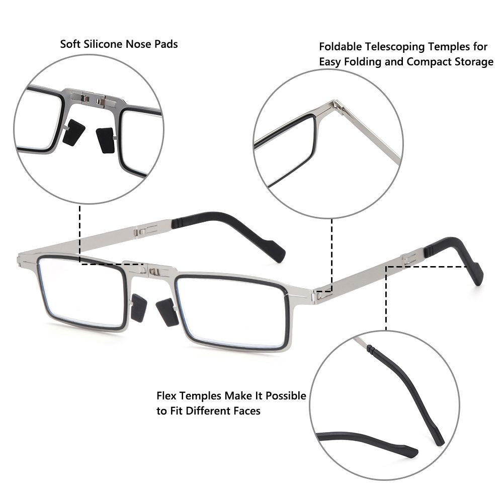 Foldable Blue Light Reading Glasses