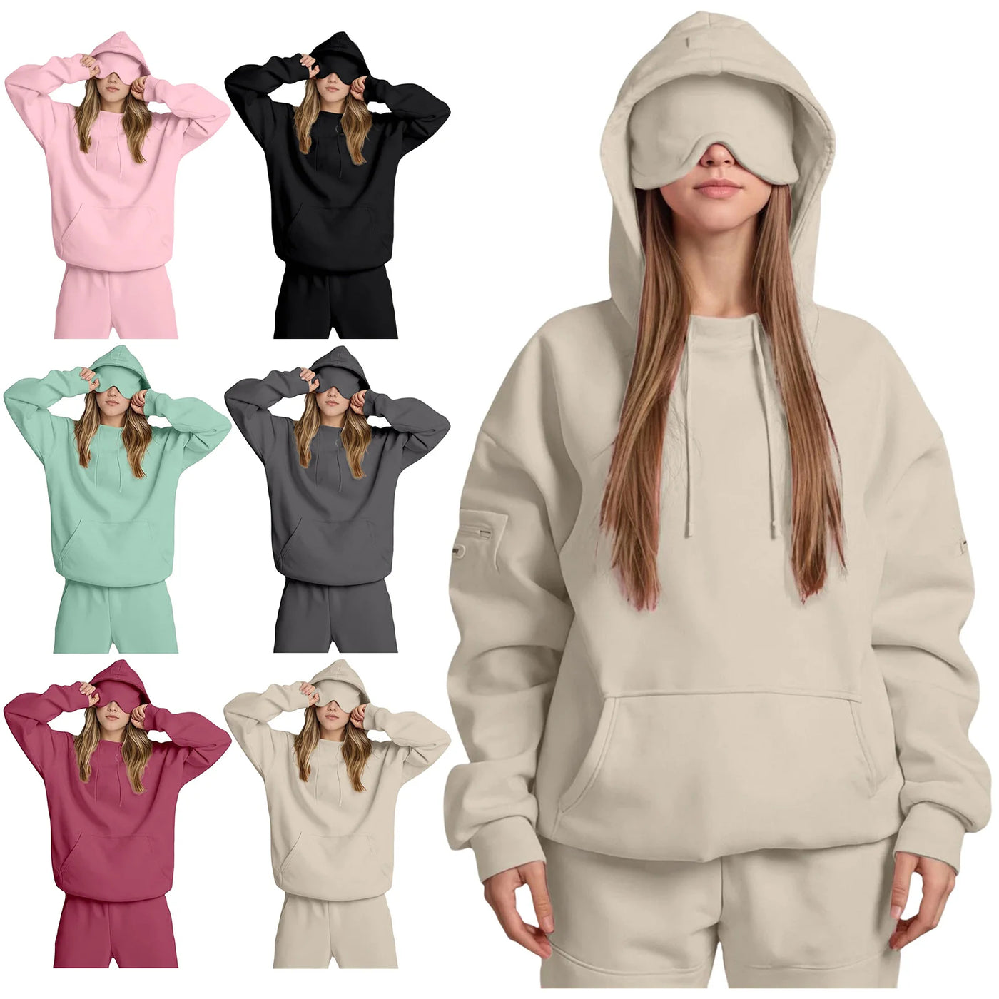 Hoodie With Built-In Eye Mask