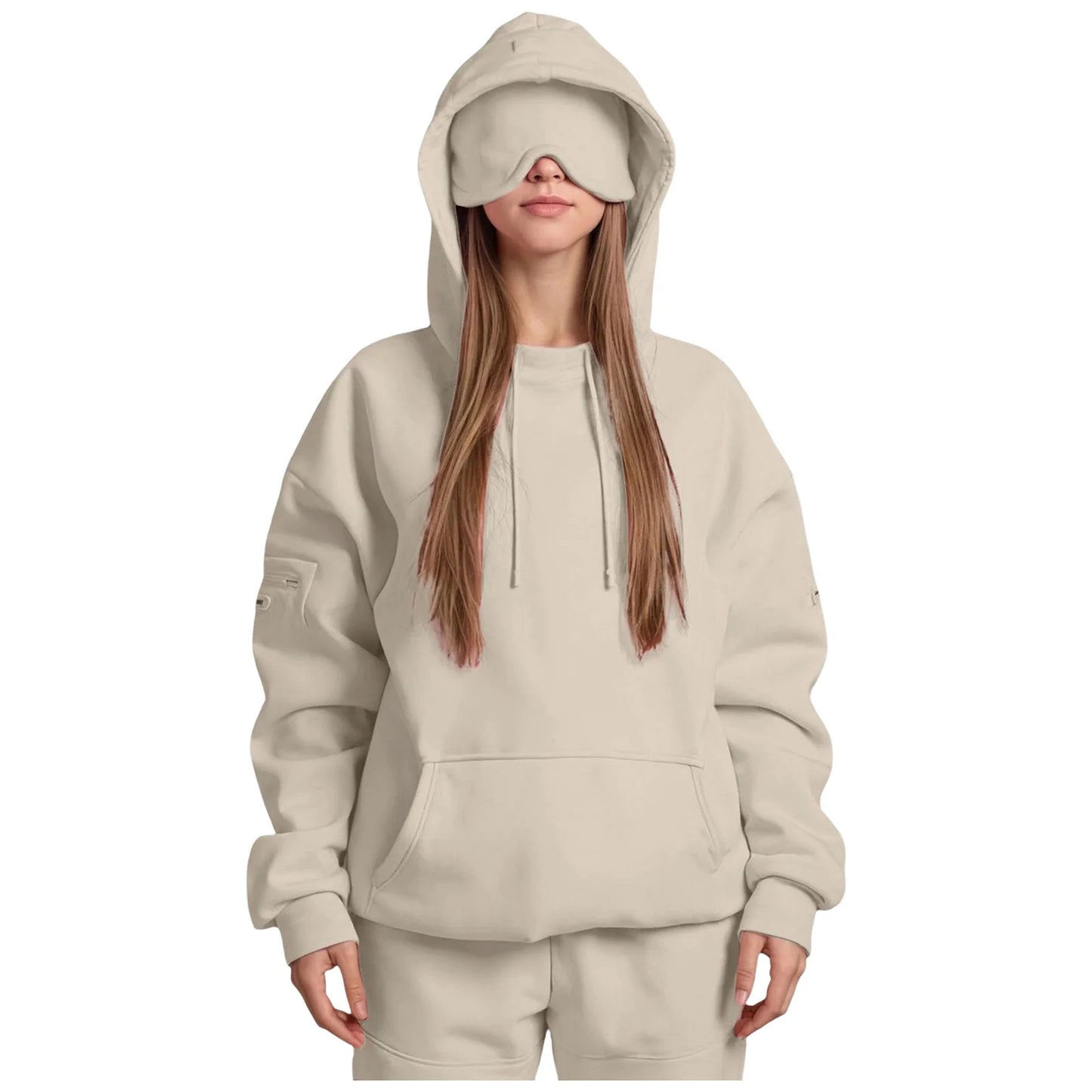 Hoodie With Built-In Eye Mask