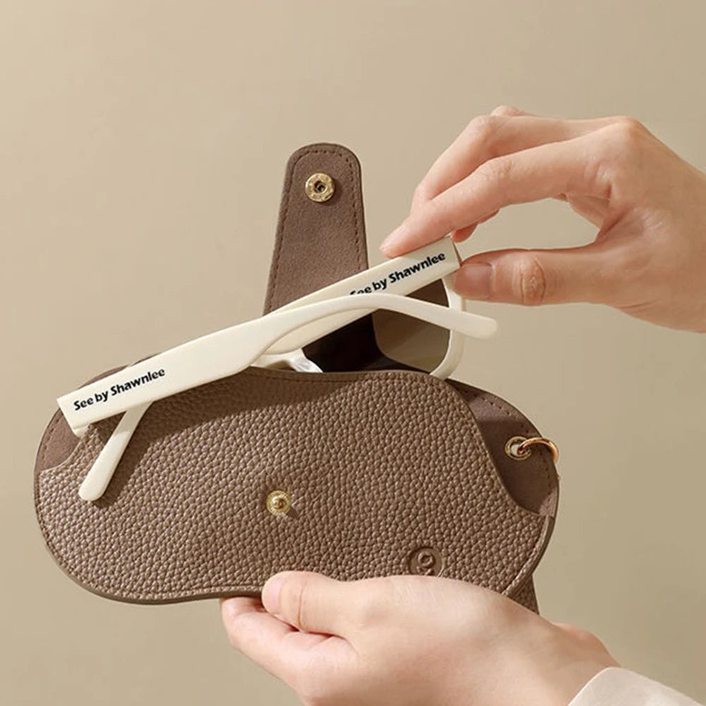 PU Leather Glasses Bag